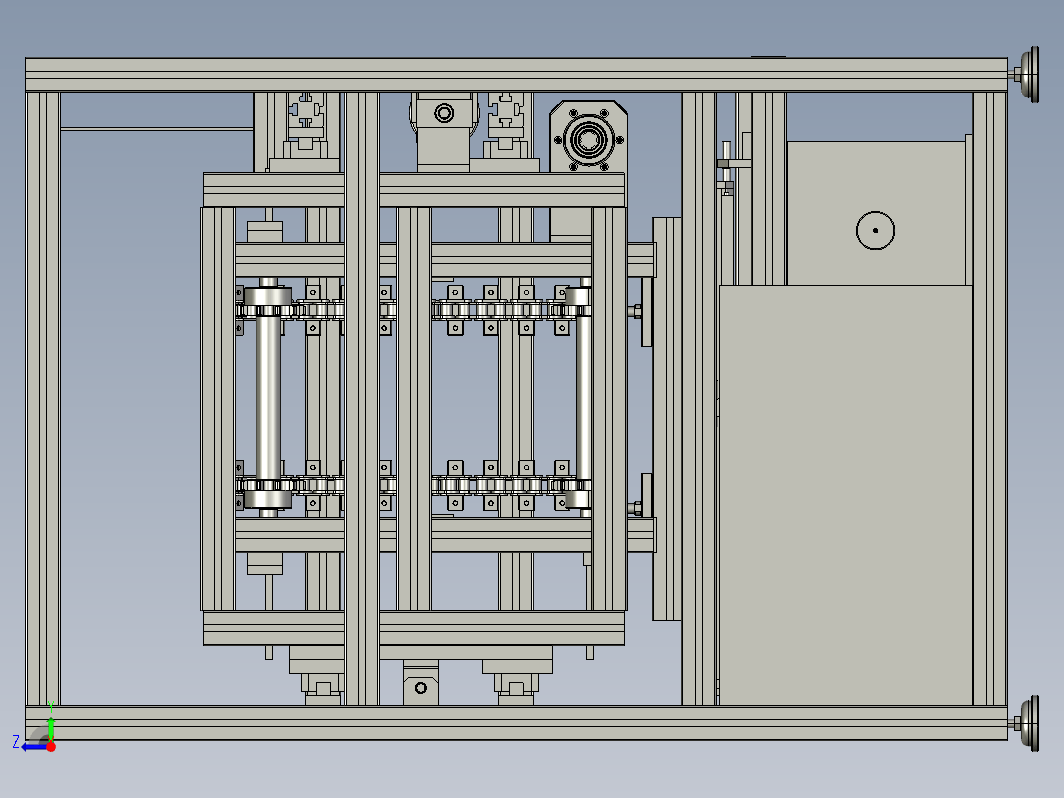 铝型材搭建的提升上料架