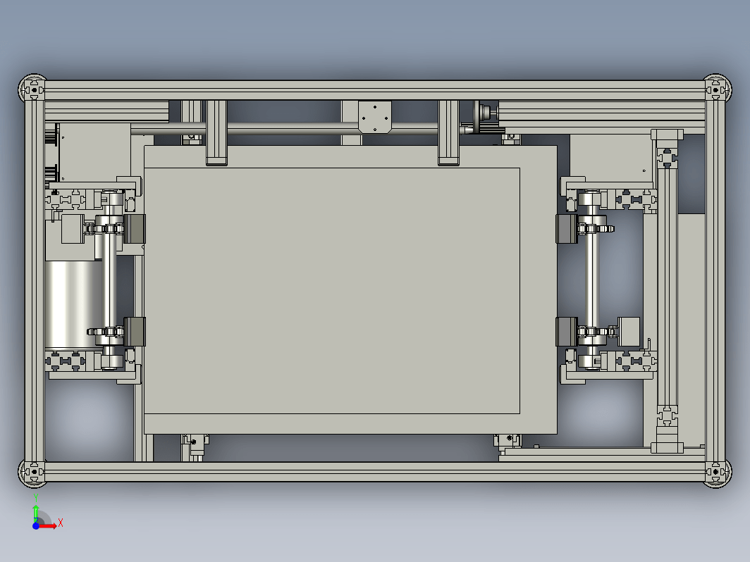 铝型材搭建的提升上料架