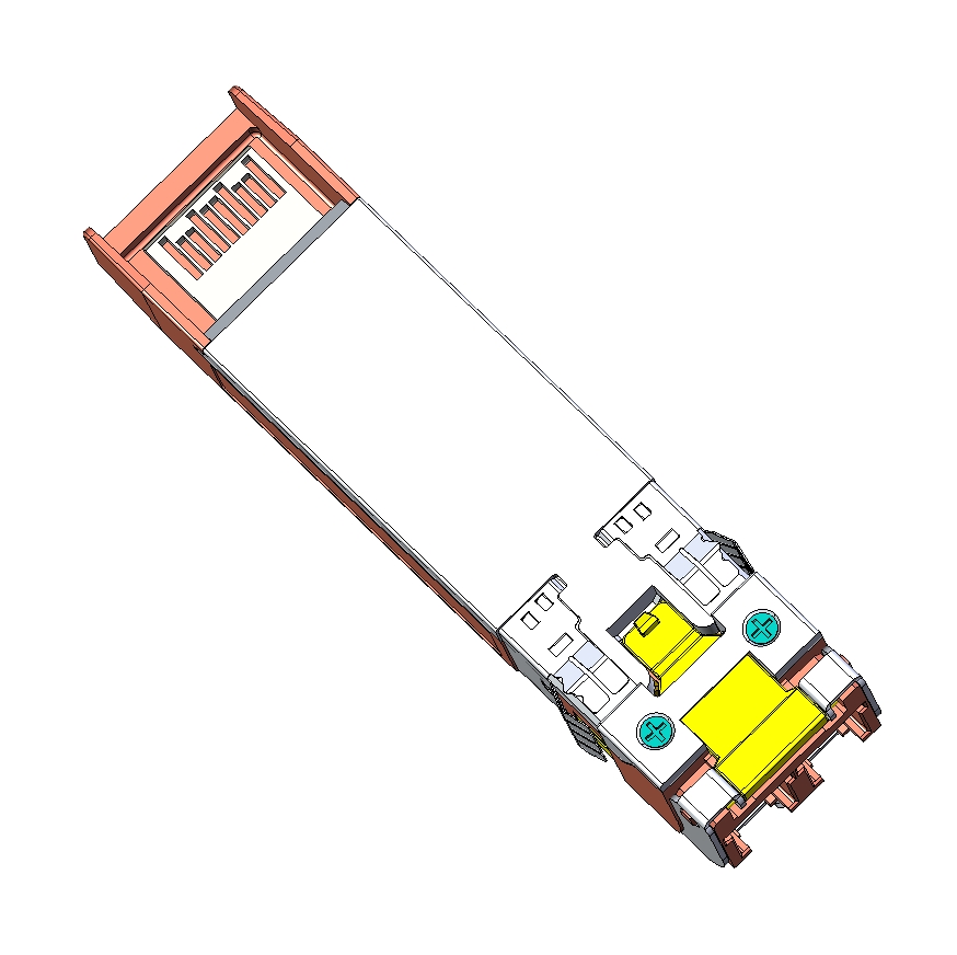 SFP光模块收发器三维Step无参
