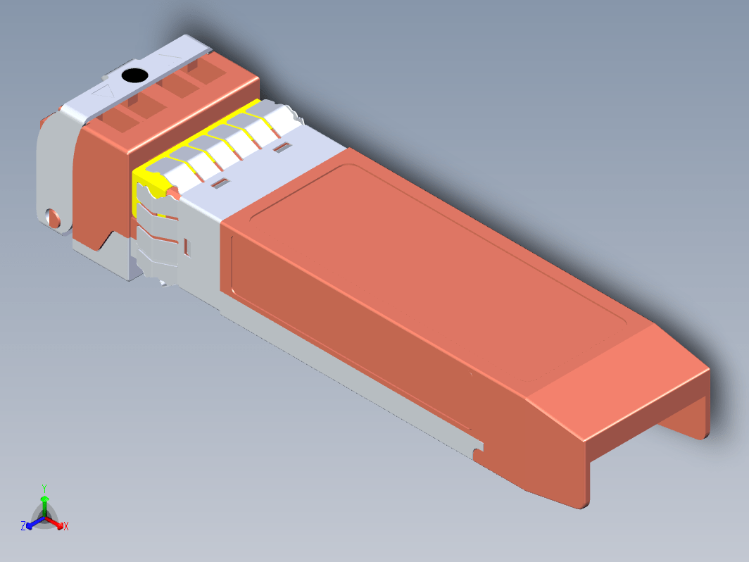 SFP光模块收发器三维Step无参