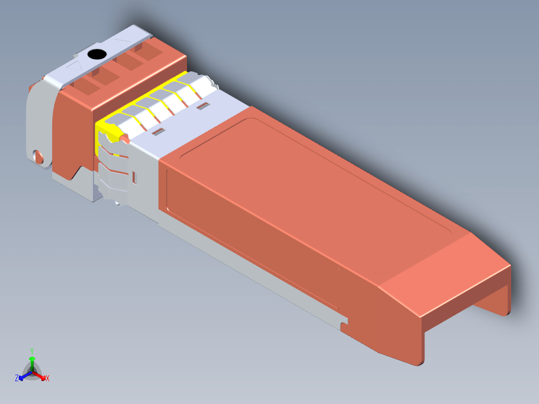 SFP光模块收发器三维Step无参