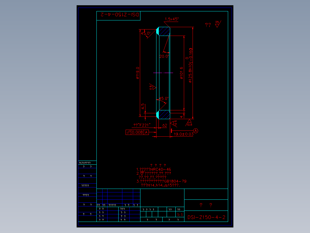 API标准闸阀300LB 4寸口径 Z150402