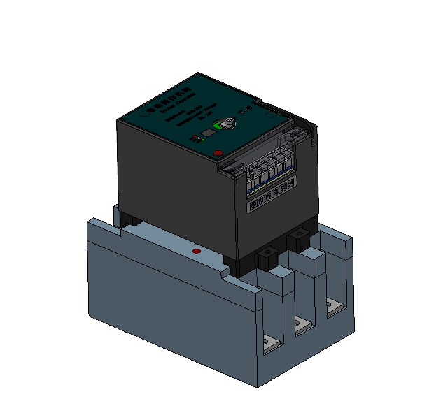 断路器电动操作机构三维SW2018带参