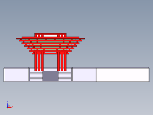 世博门建筑建模