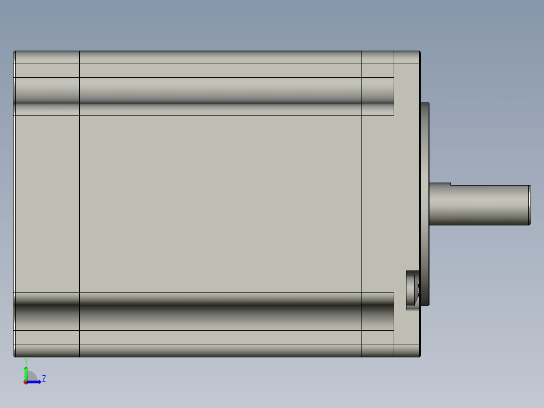 YK57HB76-04A  57mm两相步进电机（3D）