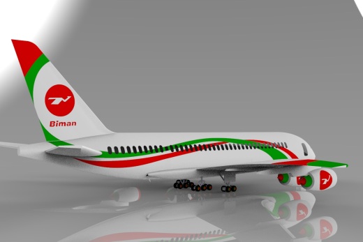 biman airbus-a380空客飞机缩略图
