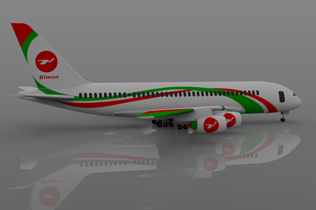 biman airbus-a380空客飞机