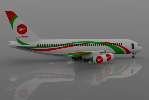 biman airbus-a380空客飞机缩略图