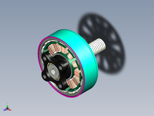 RC INpower 2105无刷马达结构缩略图