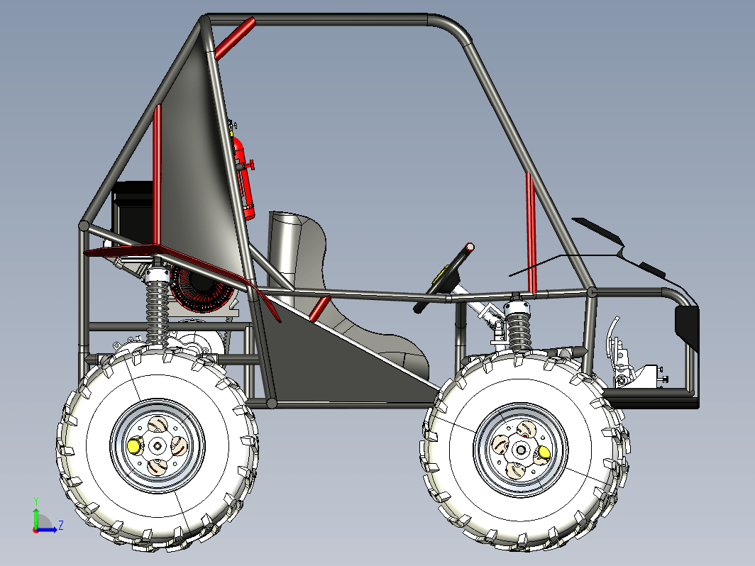 SAE BAJA VEHICLE单座钢管车