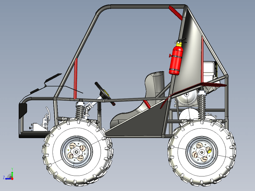 SAE BAJA VEHICLE单座钢管车