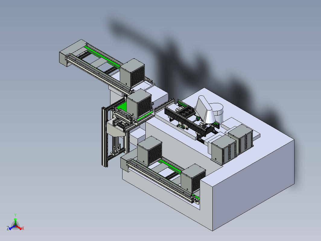 PCB切割刀库机构