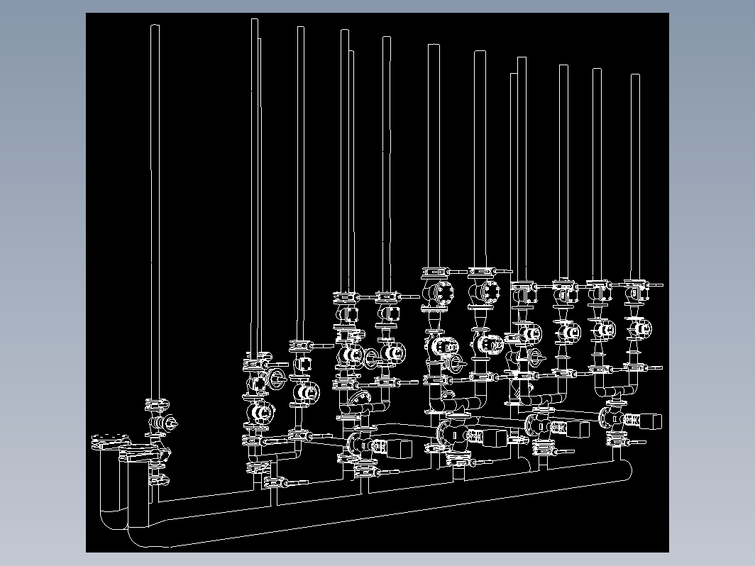 AUTOCAD控制站的管道