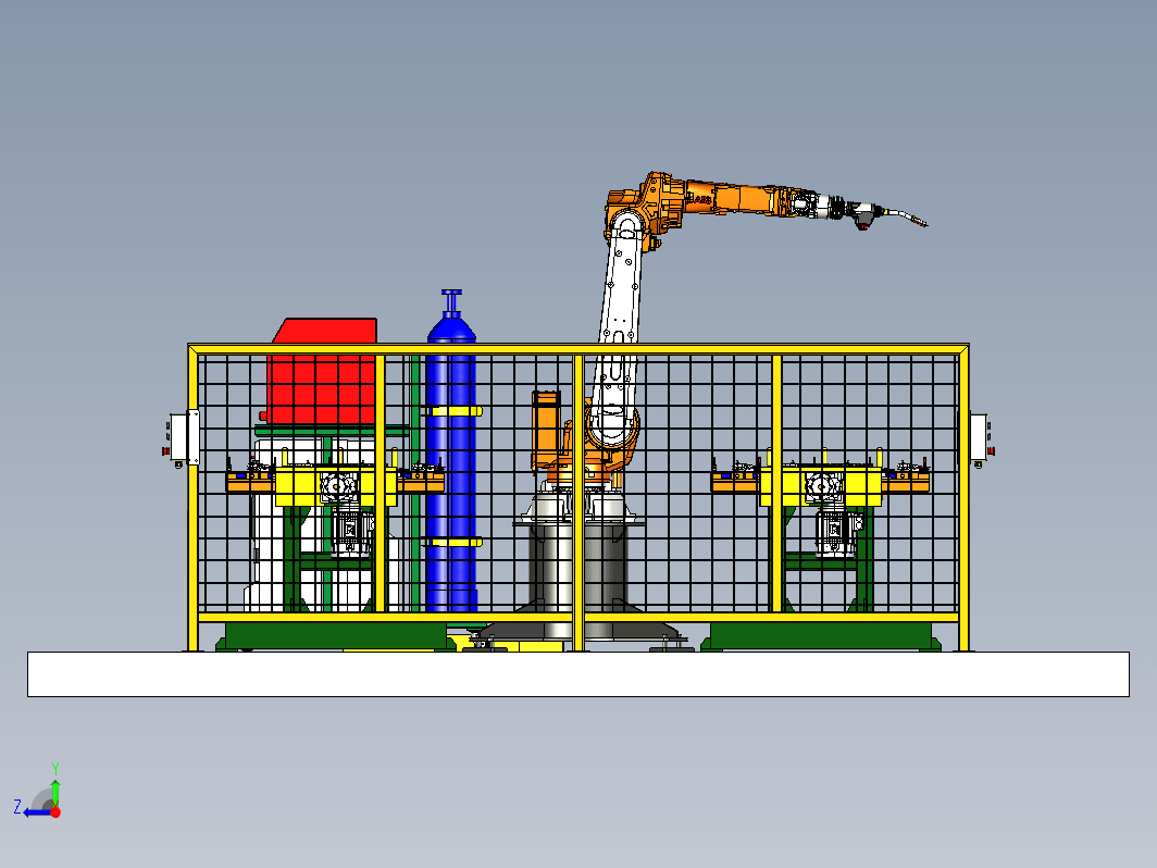 Robot welding cell机器人焊接系统