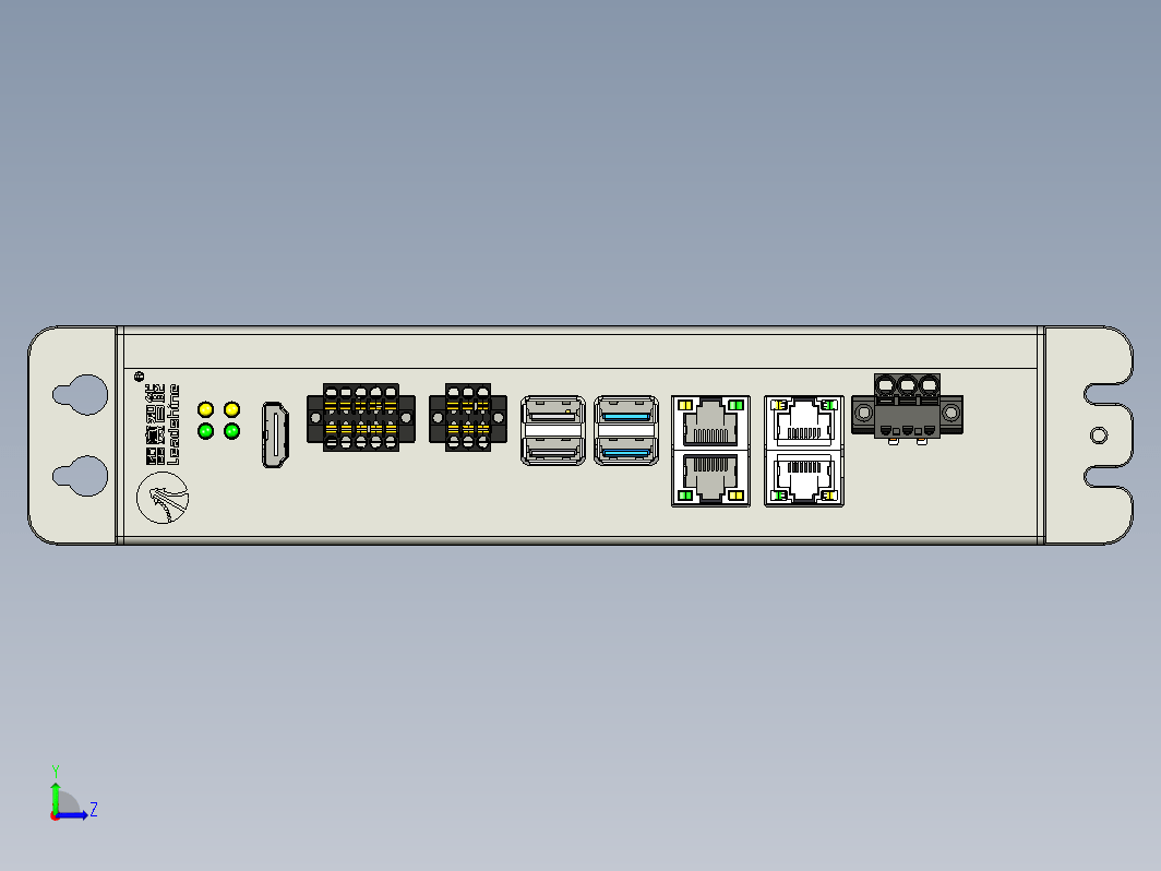 雷赛LC2000系列运动控制PLC3D图纸