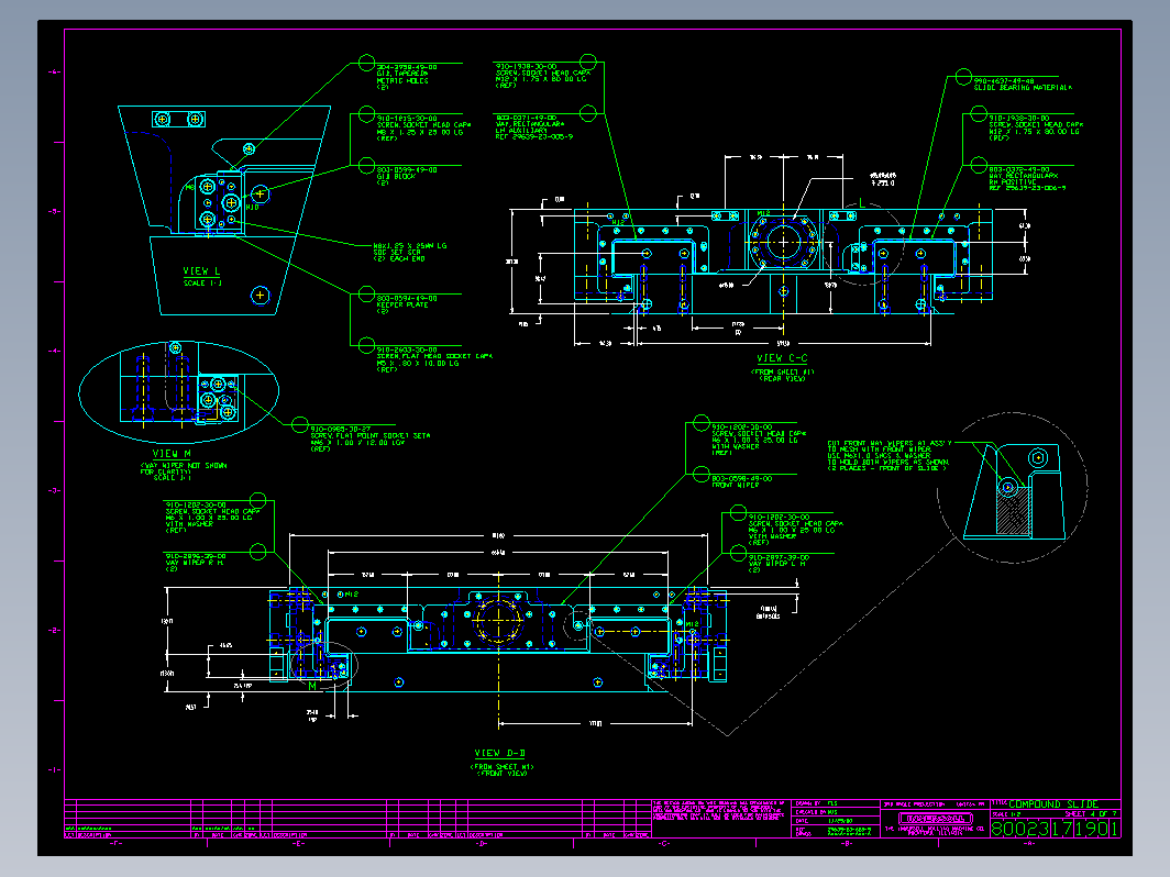 十字滑台XY模组装配图
