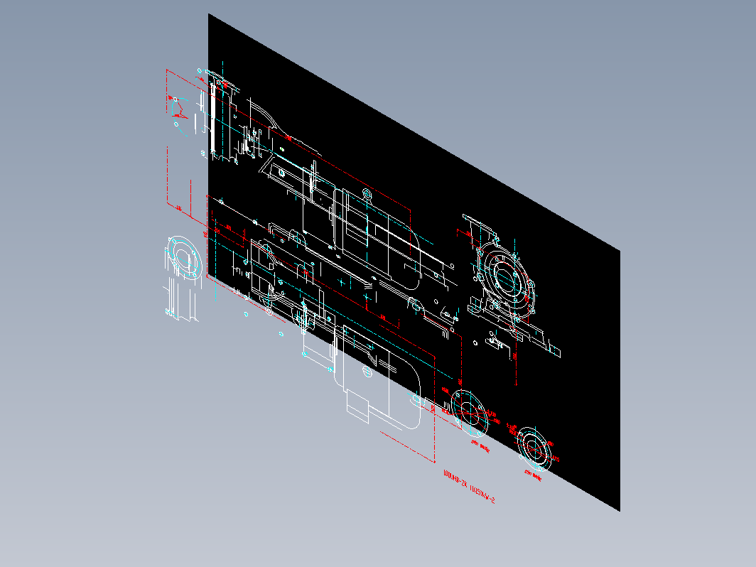 耐腐耐磨渣浆泵100UHB-ZK_11(15)kW-2 CAD图