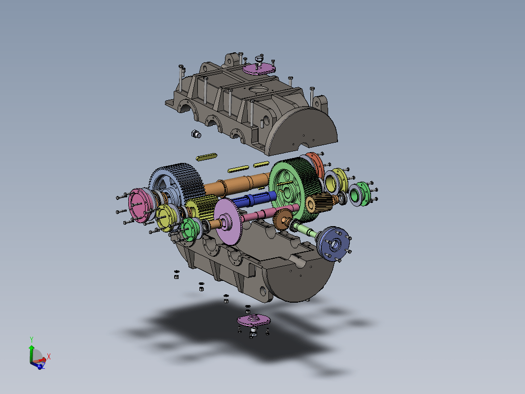 带式输送机驱动装置设计三维SW+CAD+说明