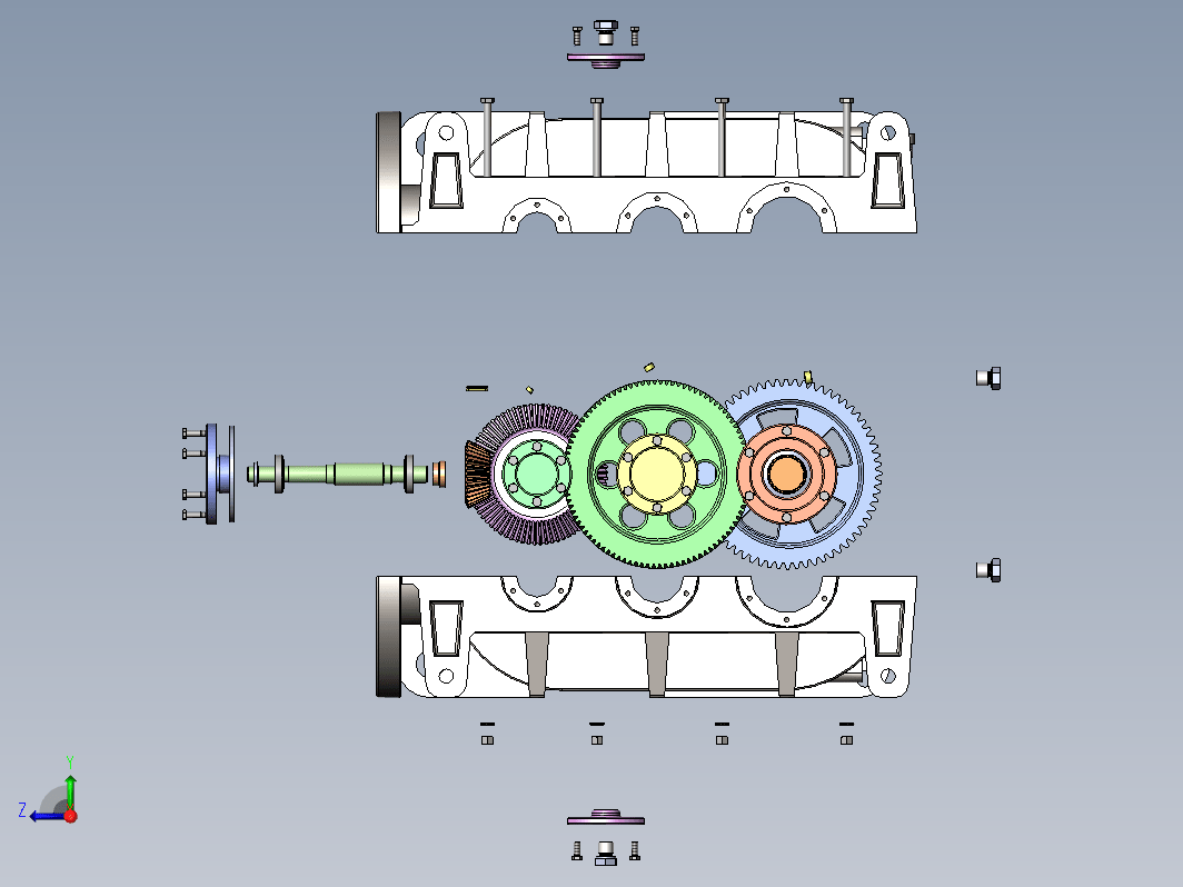 带式输送机驱动装置设计三维SW+CAD+说明