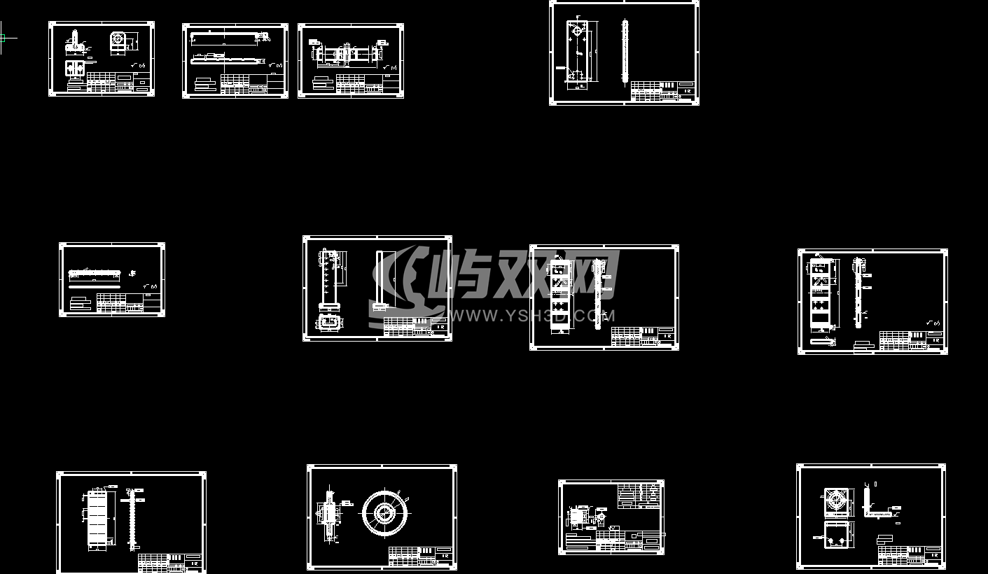 车牌压号机CAD