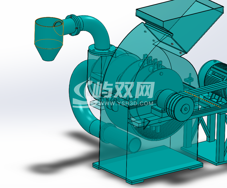 秸秆纤维结构制取机 UG+CAD+说明书