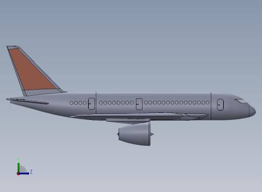 空客飞机 aeroplane-airbus左视缩略图