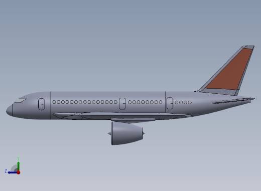 空客飞机 aeroplane-airbus右视缩略图