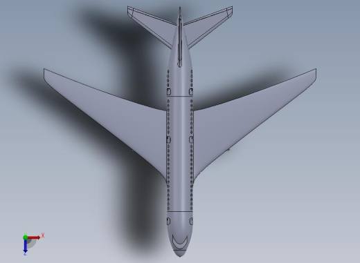 空客飞机 aeroplane-airbus俯视缩略图