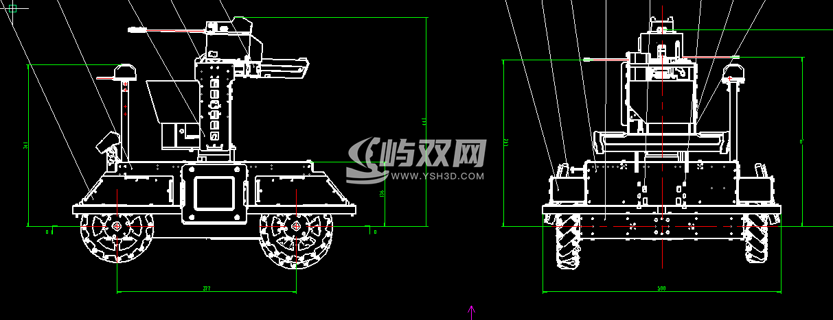 四轮遥控机器人CAD