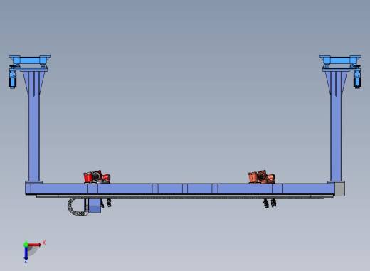 龙门式物料抓取双机械手模型俯视缩略图