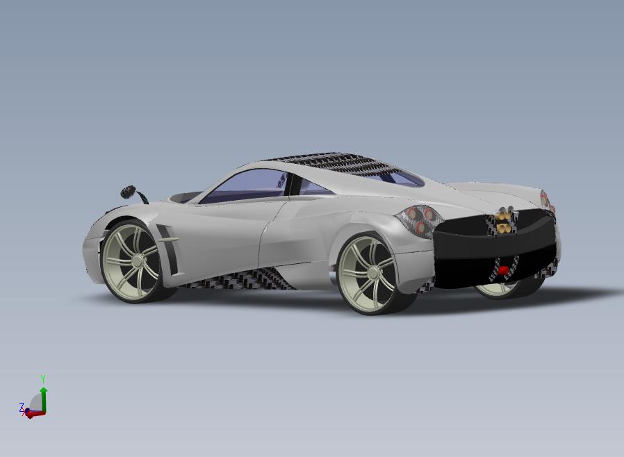 PAGANI HUAYRA跑车车壳