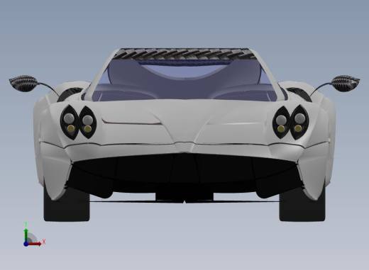 PAGANI HUAYRA跑车车壳前视缩略图