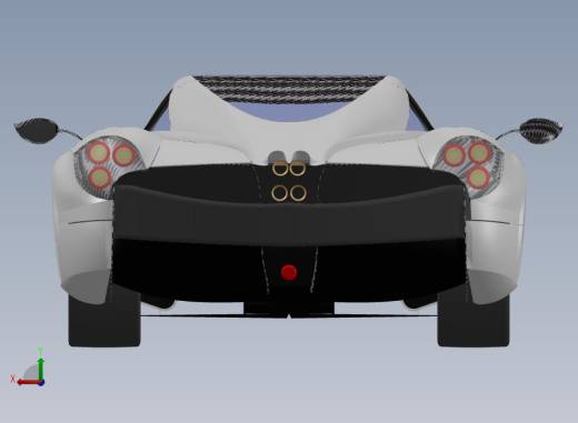 PAGANI HUAYRA跑车车壳后视缩略图