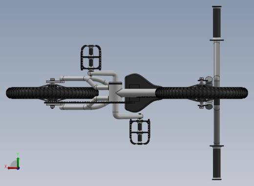小型自行车3D后视缩略图