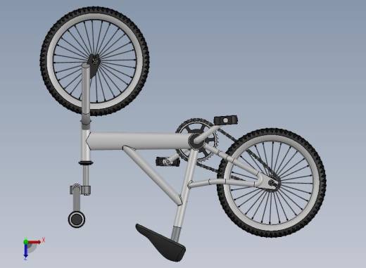 小型自行车3D俯视缩略图