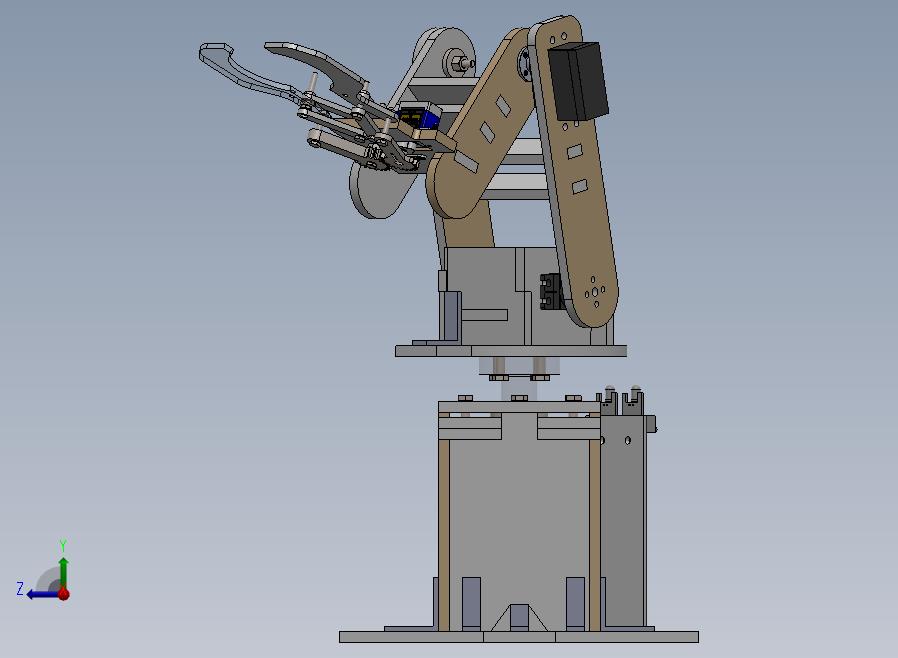 三自由度机械臂3D