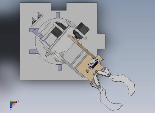 三自由度机械臂3D俯视缩略图