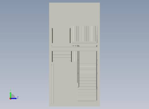 工业建筑楼梯左视缩略图