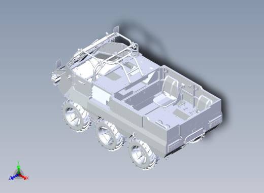 CS／VP16B型山猫6×6全地形总装主视缩略图