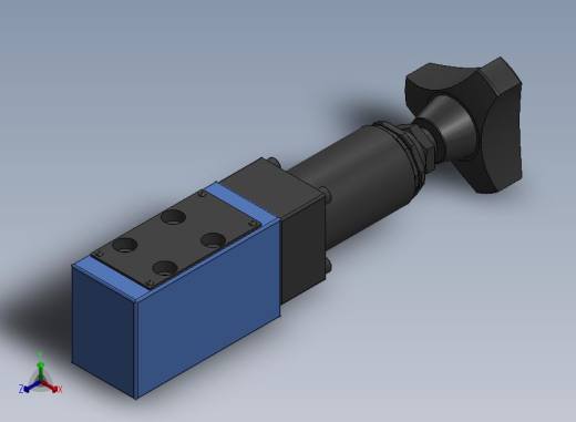DZ5DP型直动式顺序阀 DZ5DP1-10B_25正等轴测缩略图