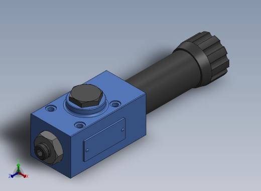 DZ6DP型直动式顺序阀 DZ6DP1-50B_25正等轴测缩略图