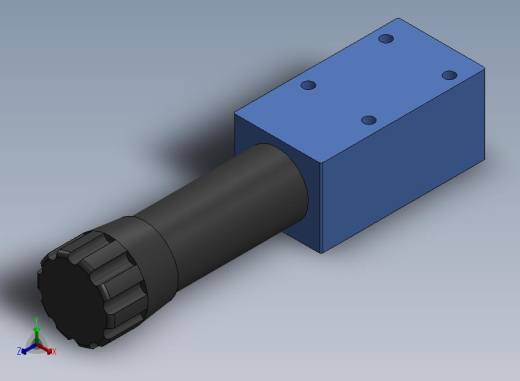 叠加式直动型减压阀 ZDR6DA1-40B_25Y正等轴测缩略图