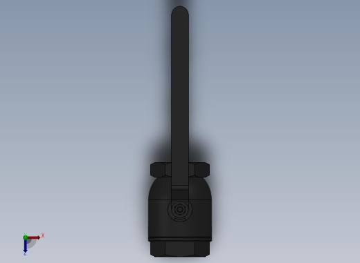 铸铁内螺纹球阀 Q11F-10Q-15俯视缩略图