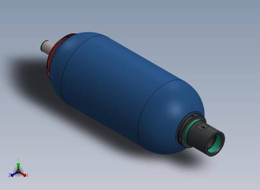 12升420巴标准碳钢膀胱储压器（ASME 4100 PSI）-10008-005-sg