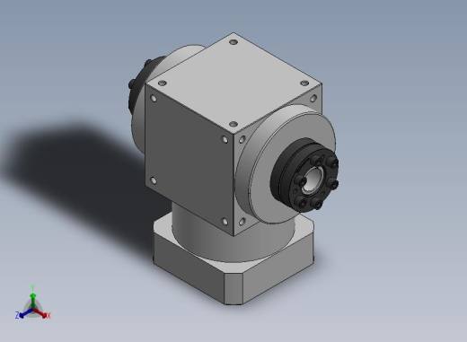 AT-F法蘭輸入90度减速器 AT090-FC-001 19-70-90-M6正等轴测缩略图