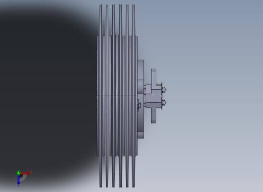 EMP离合器 - 带散热器的通孔__ERAT 350-me322000-00俯视缩略图