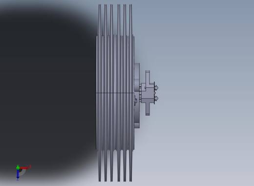 EMP离合器 - 带散热器的通孔__ERAT 650-me322400-00俯视缩略图