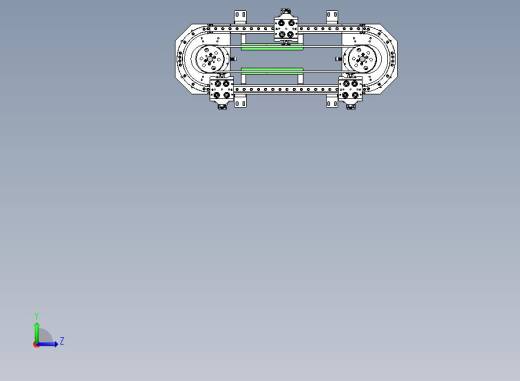 3工位椭圆同步带全定位方案设计左视缩略图