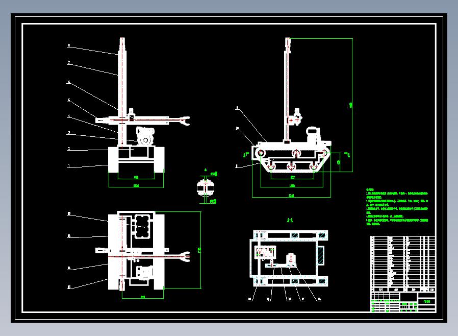 机械手履带车CAD