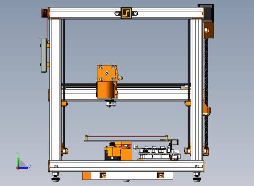 Squarebot+3D打印机（5版）左视缩略图